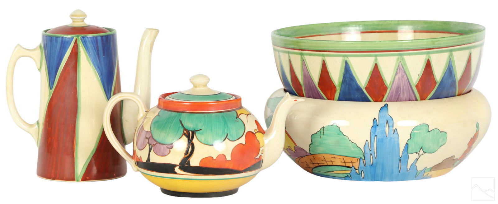 Clarice Cliff Bizarre & Fantasque Art Pottery LOT (1 of 6)