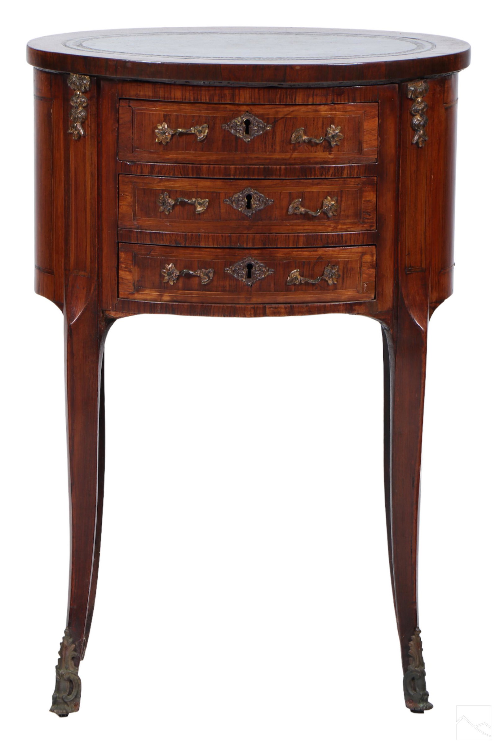 Louis XV Style French Petite Oval Side Table Chest (1 of 7)