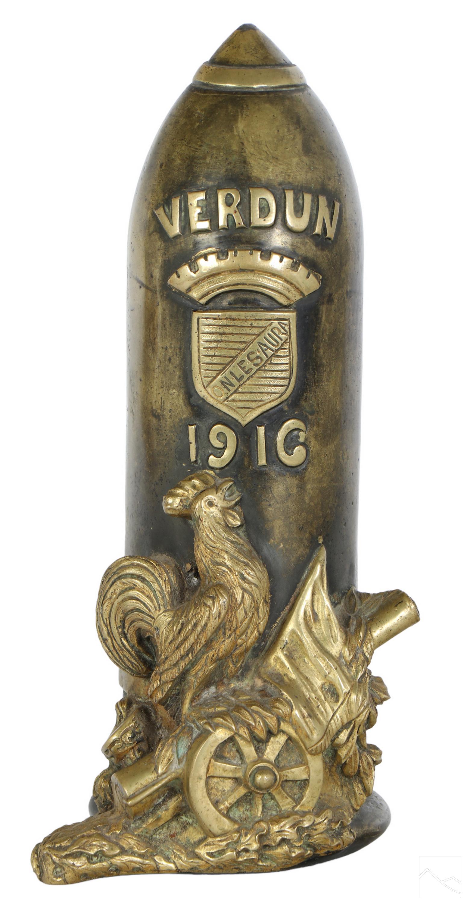 French Antique World War I Verdun Bronze Sculpture (1 of 4)