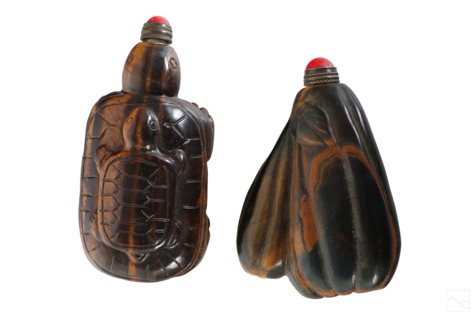 Chinese Natural Tigers Eye Gemstone Snuff Bottles (1 of 9)