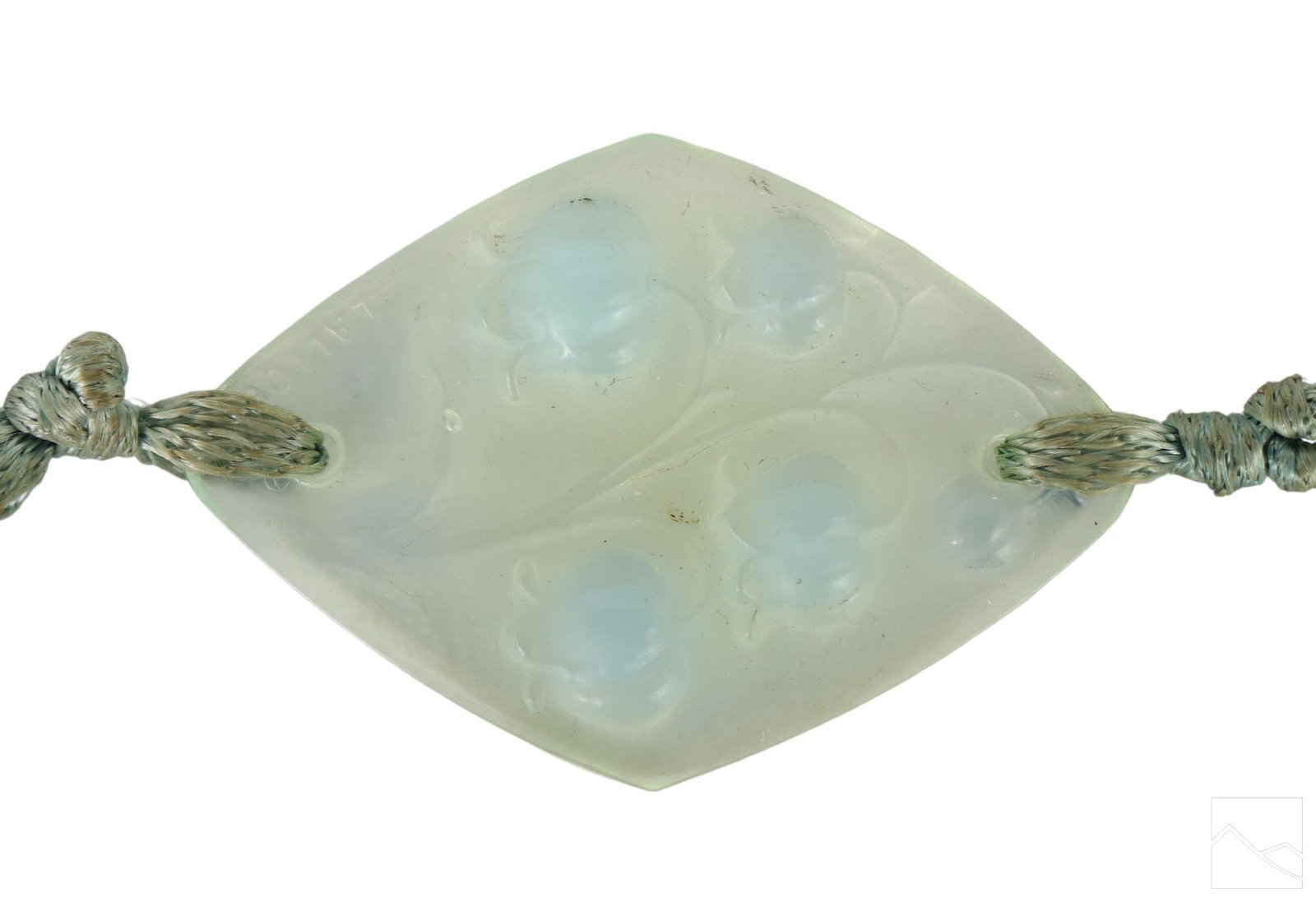 Rene Lalique Muguet Art Glass Pendant and Necklace (1 of 6)