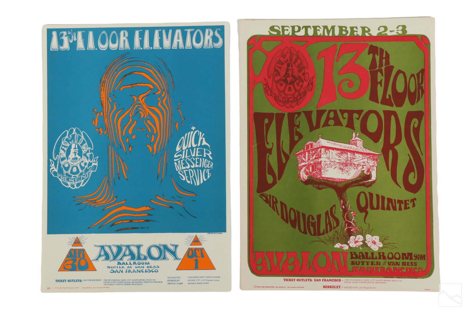 13th Floor Elevators Vintage Rock Concert Posters (1 of 6)