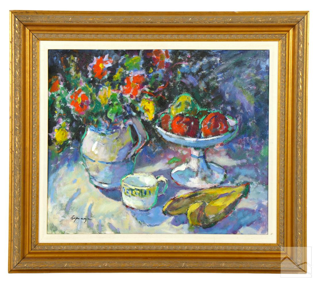 Post Impressionist Fruit Still Life Oil Painting (1 of 4)