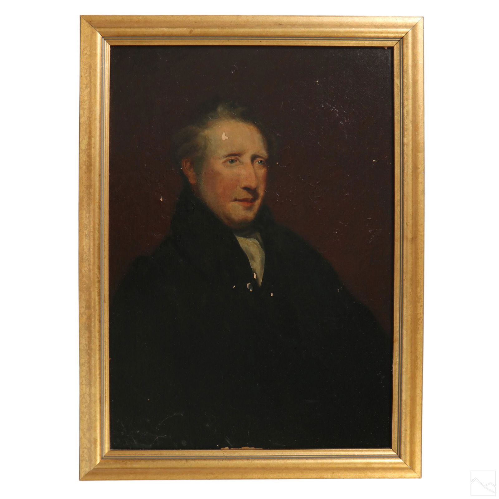 American School 19C. Antique Portrait Oil Painting (1 of 3)