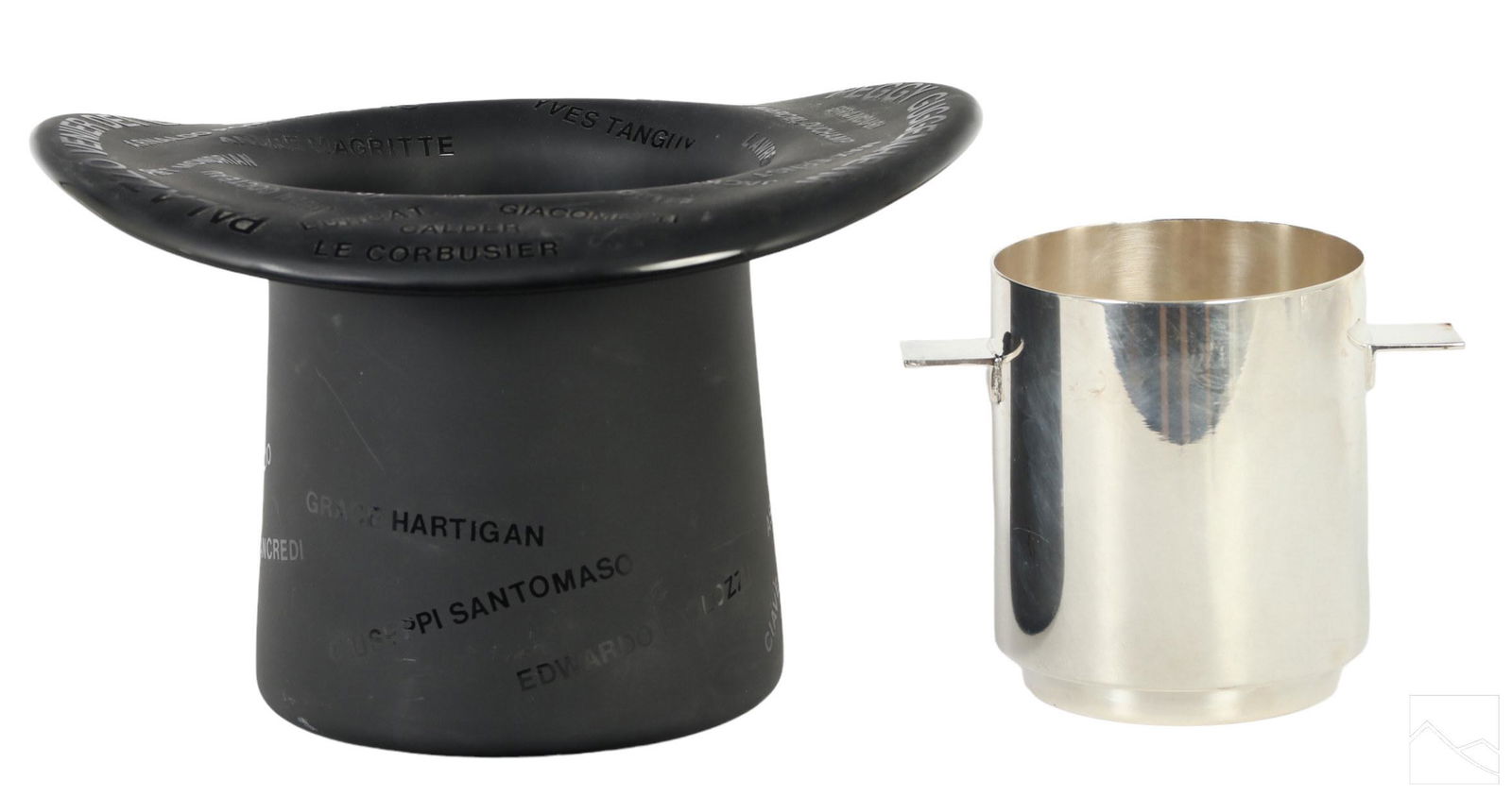 Christofle Silverplate & Murano Glass Ice Buckets (1 of 7)