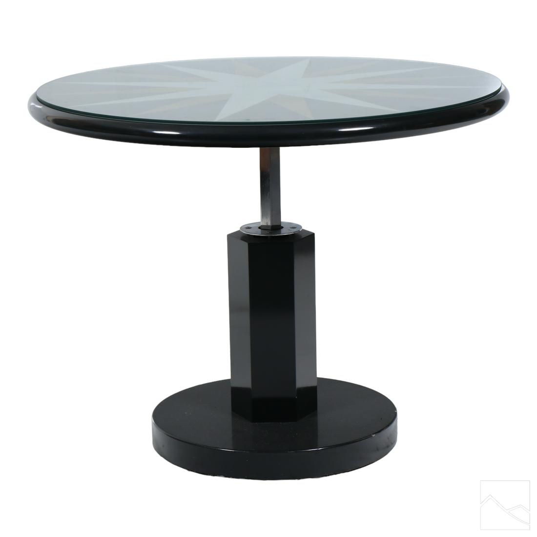 Pablo Pardo Art Deco Style Wood Compass Table (1 of 6)