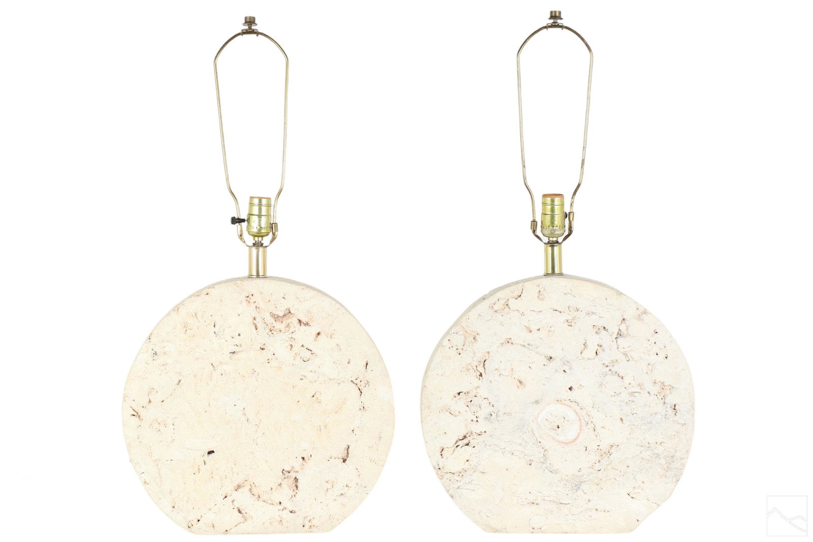 Italian Mid Century Modern Travertine Marble Lamps (1 of 7)