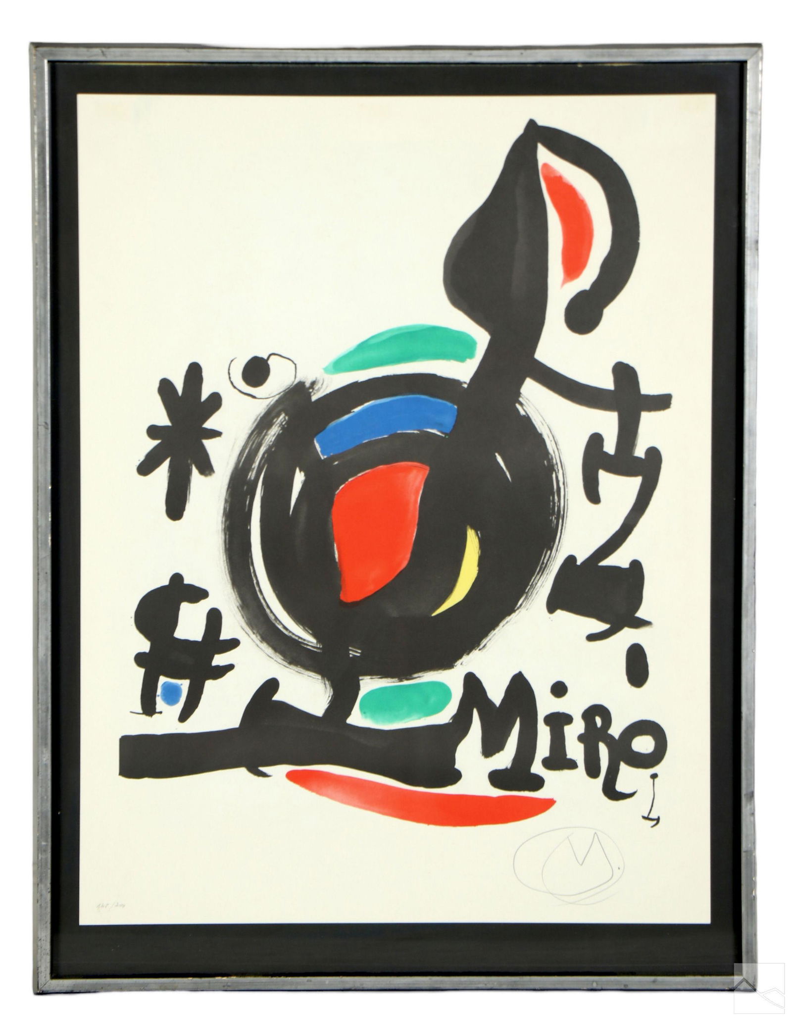 Joan Miro 1893-1983 Modern Abstract Litho SIGNED (1 of 6)