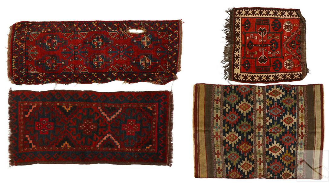 Indo Persian Style Oriental Textile Carpet Rug LOT (1 of 5)