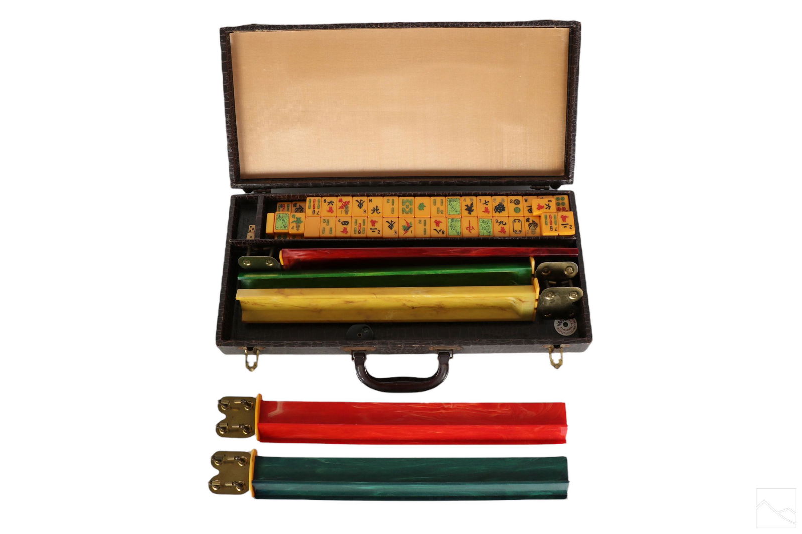 Chinese Early 20C. Traveling Bakelite Mahjong SET (1 of 5)