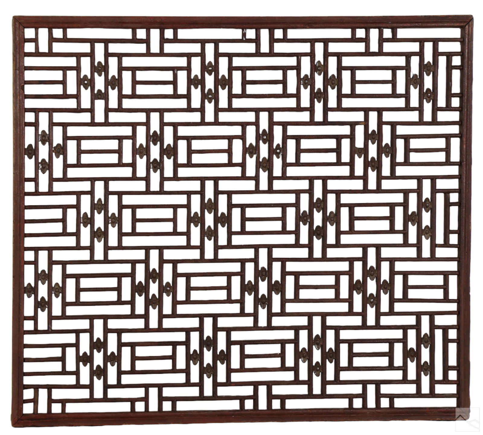 Chinese 19C. Antique Wood Latticework Window Panel (1 of 4)