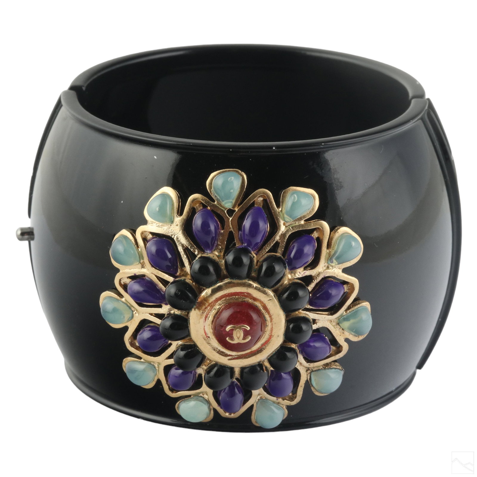 Chanel Designer 05A Gripoix & Enamel Cuff Bracelet (1 of 9)