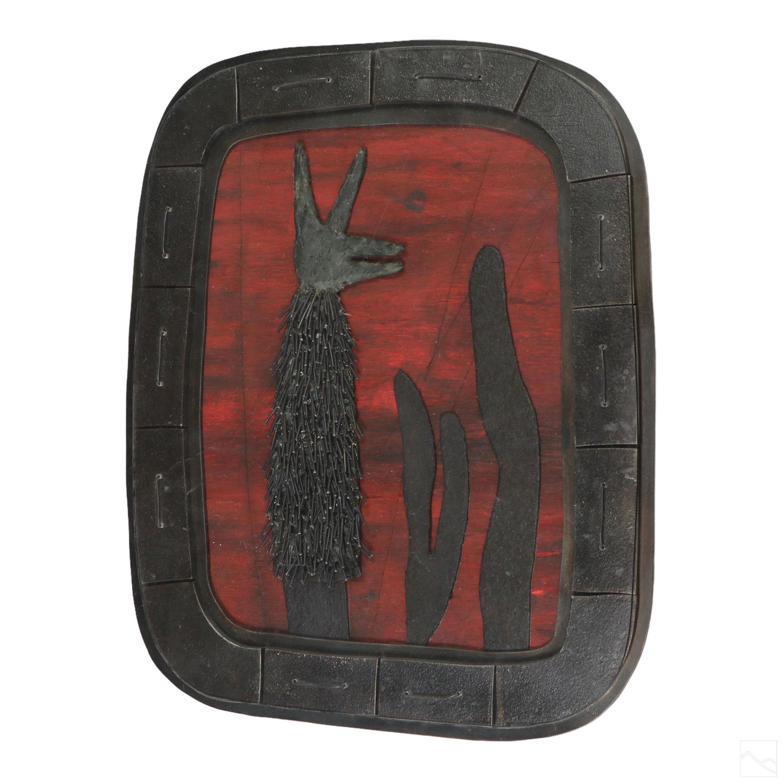 Carol K. Brown b.1945 Modern Abstract Metal Plaque (1 of 5)