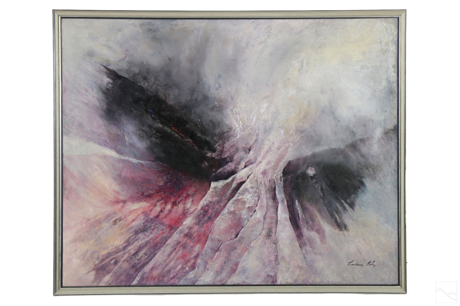 Larissa Osby 1928-2017 Abstract Birds Oil Painting (1 of 7)