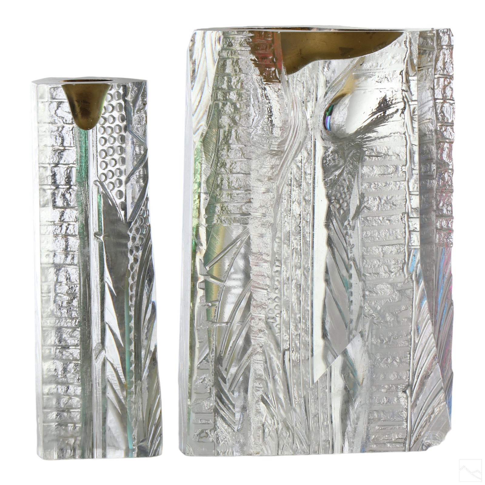 Grant Miller MOD Chipped Ice Art Glass Sculptures (1 of 6)