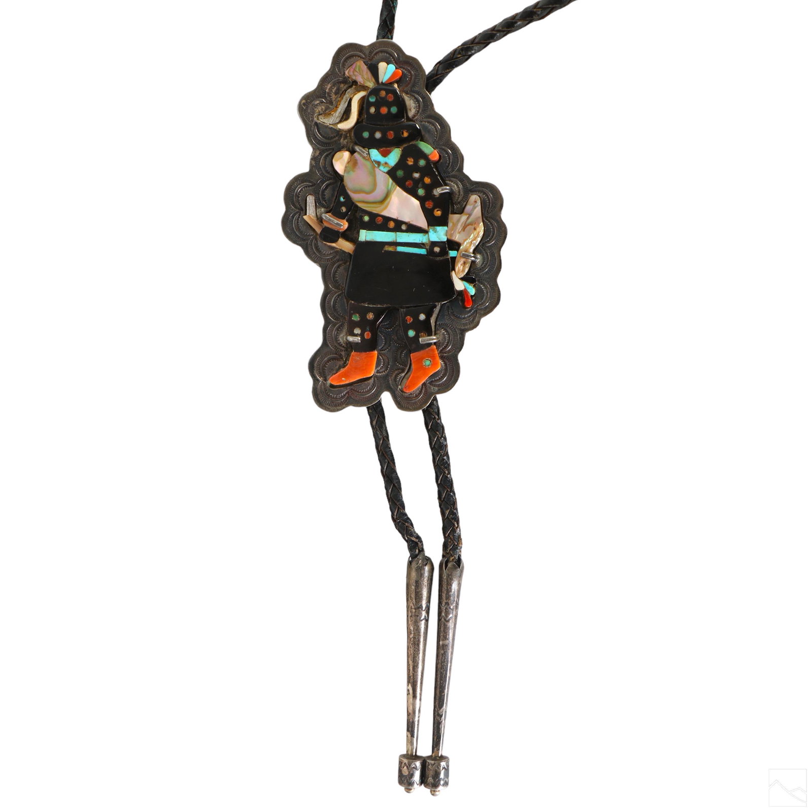 Native American Sterling Silver Inlay Kachina Bolo (1 of 5)