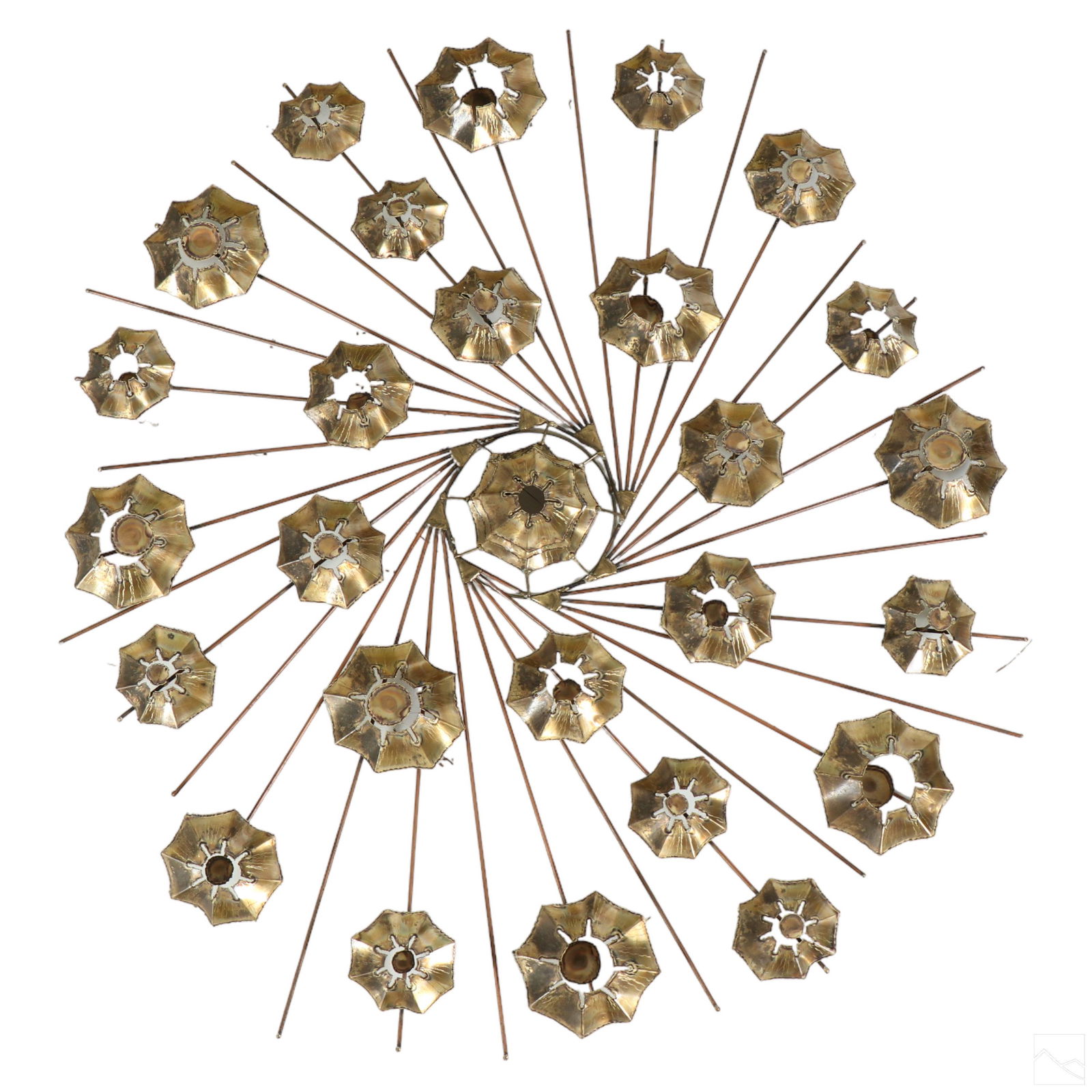 Curtis Jere Style Modernist Metal Wall Sculpture (1 of 5)