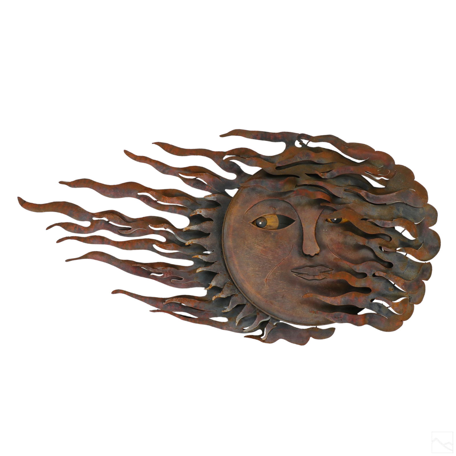 Modern Abstract Metal Outdoor Sunburst Sculpture (1 of 3)