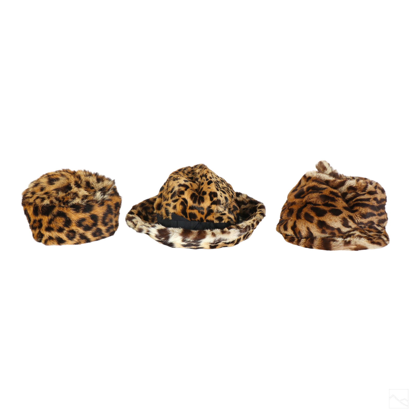 French Designer Exotic Fur Hat 3pc ESTATE LOT (1 of 5)