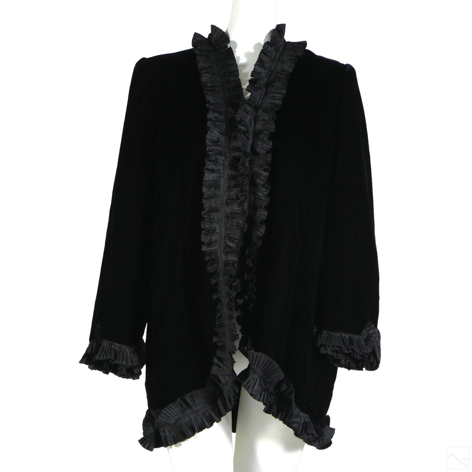 Givenchy Nouvelle Boutique Ruffled Velvet Jacket (1 of 5)