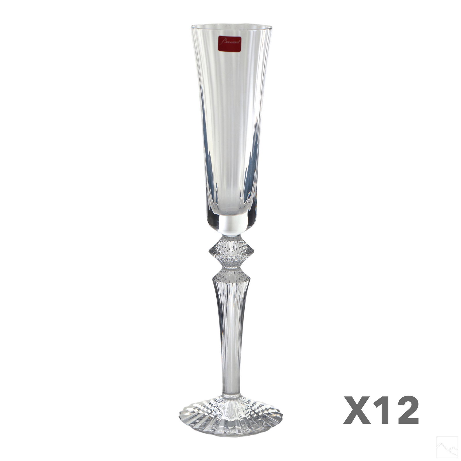 Baccarat Crystal Mille Nuits Champagne Glass 12pc. (1 of 5)