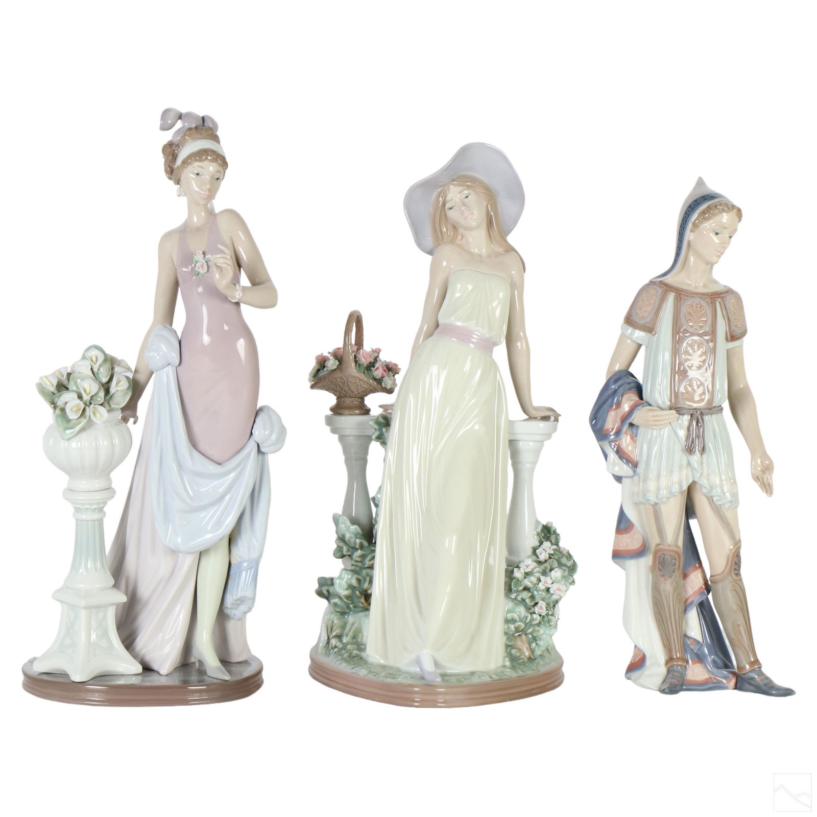Lladro Spanish Porcelain Figural Figurine 3pc. LOT (1 of 5)
