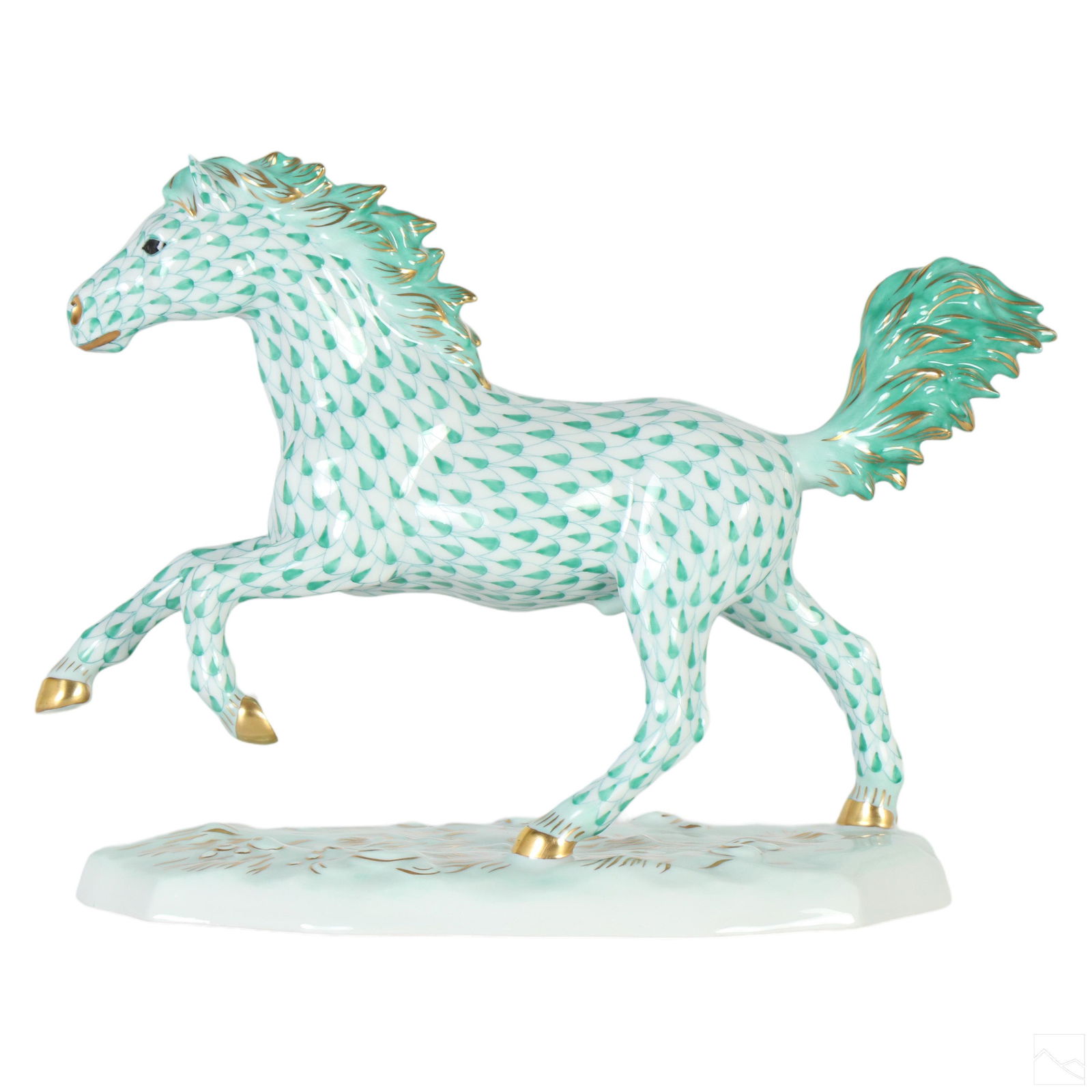 Herend Hungarian Porcelain Fishnet Horse Figurine (1 of 7)