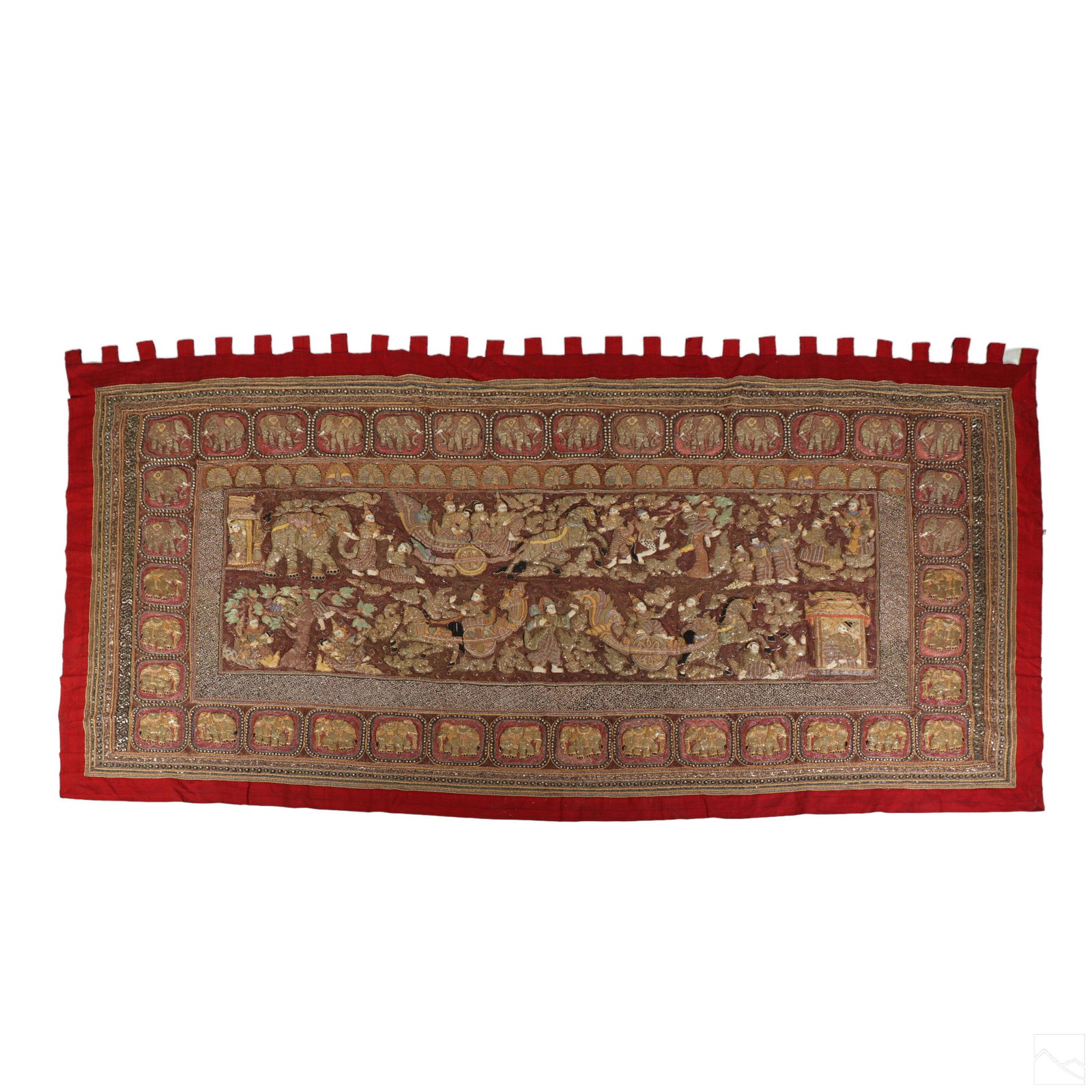Thai Buddhist Palace Temple Wall Textile Tapestry (1 of 10)