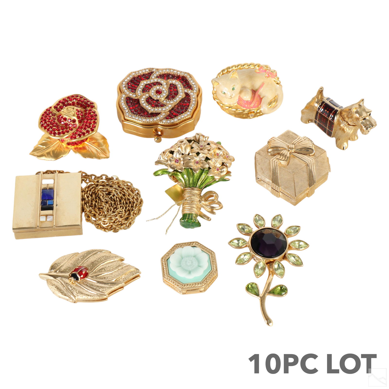 Estee Lauder Solid Perfume Compact 10pc ESTATE LOT (1 of 5)