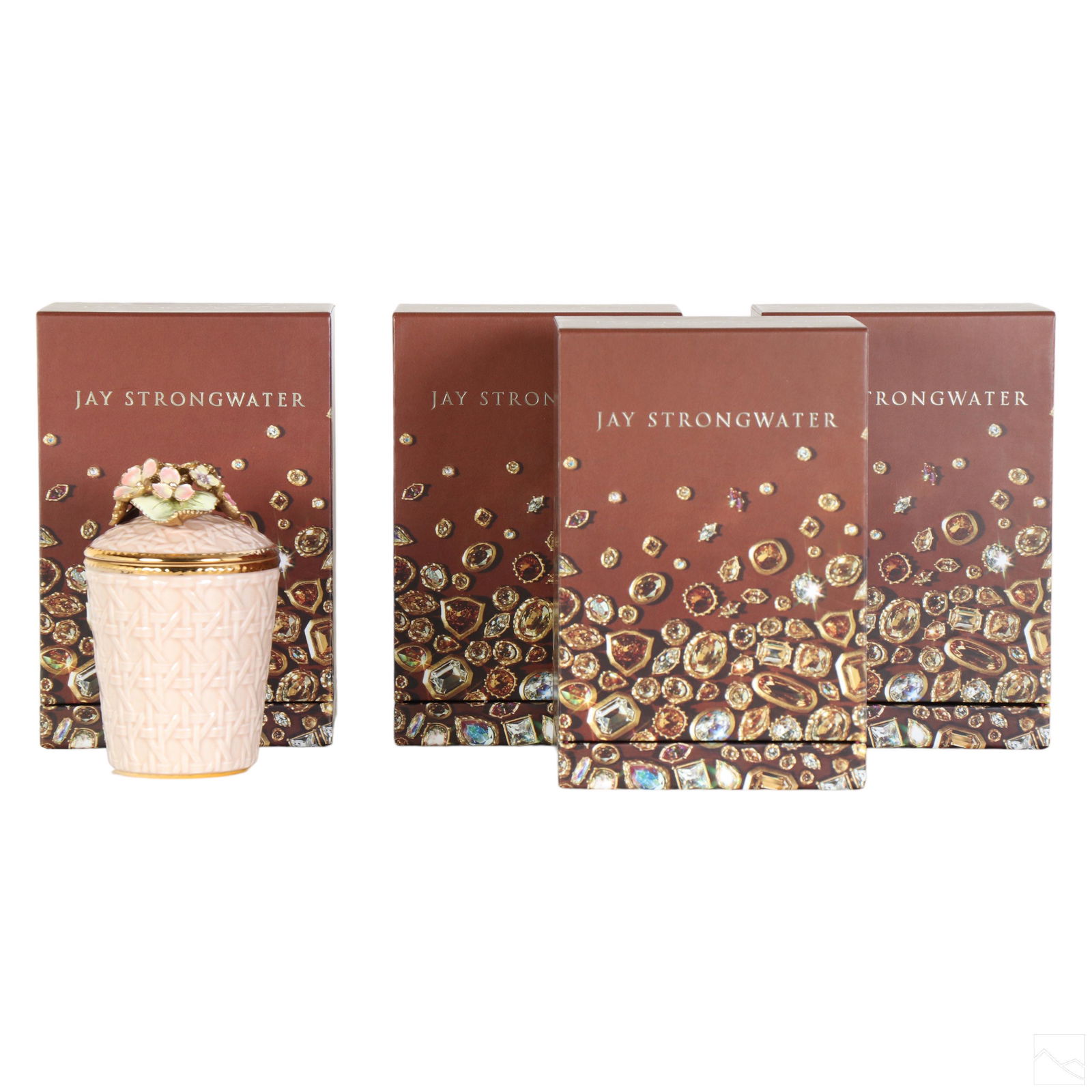 Jay Strongwater Designer Candles and Jars 4pc. LOT (1 of 3)