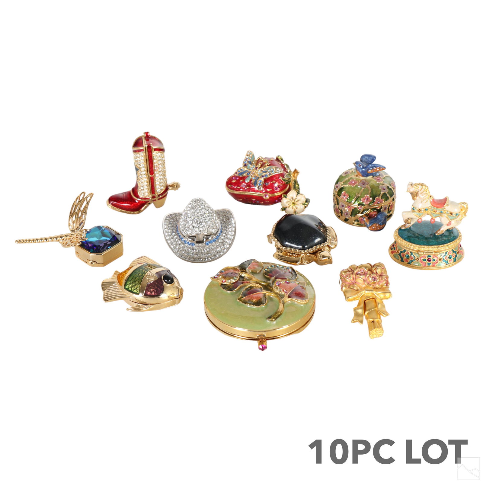 Estee Lauder Solid Perfume Compact 10pc ESTATE LOT (1 of 5)