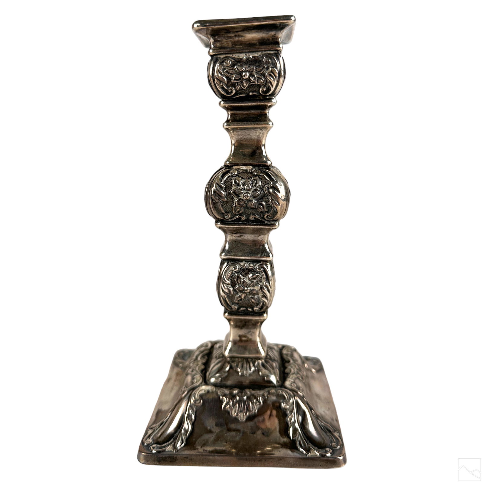 Victorian Antique Sterling Silver Candlestick 150g (1 of 6)