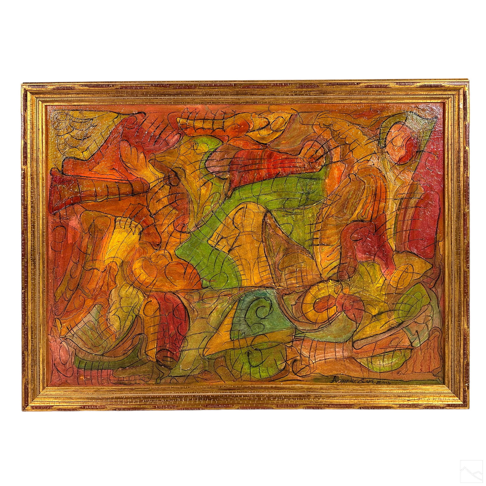 Alexander Gore b.1958 Expressionist Oil Painting (1 of 7)