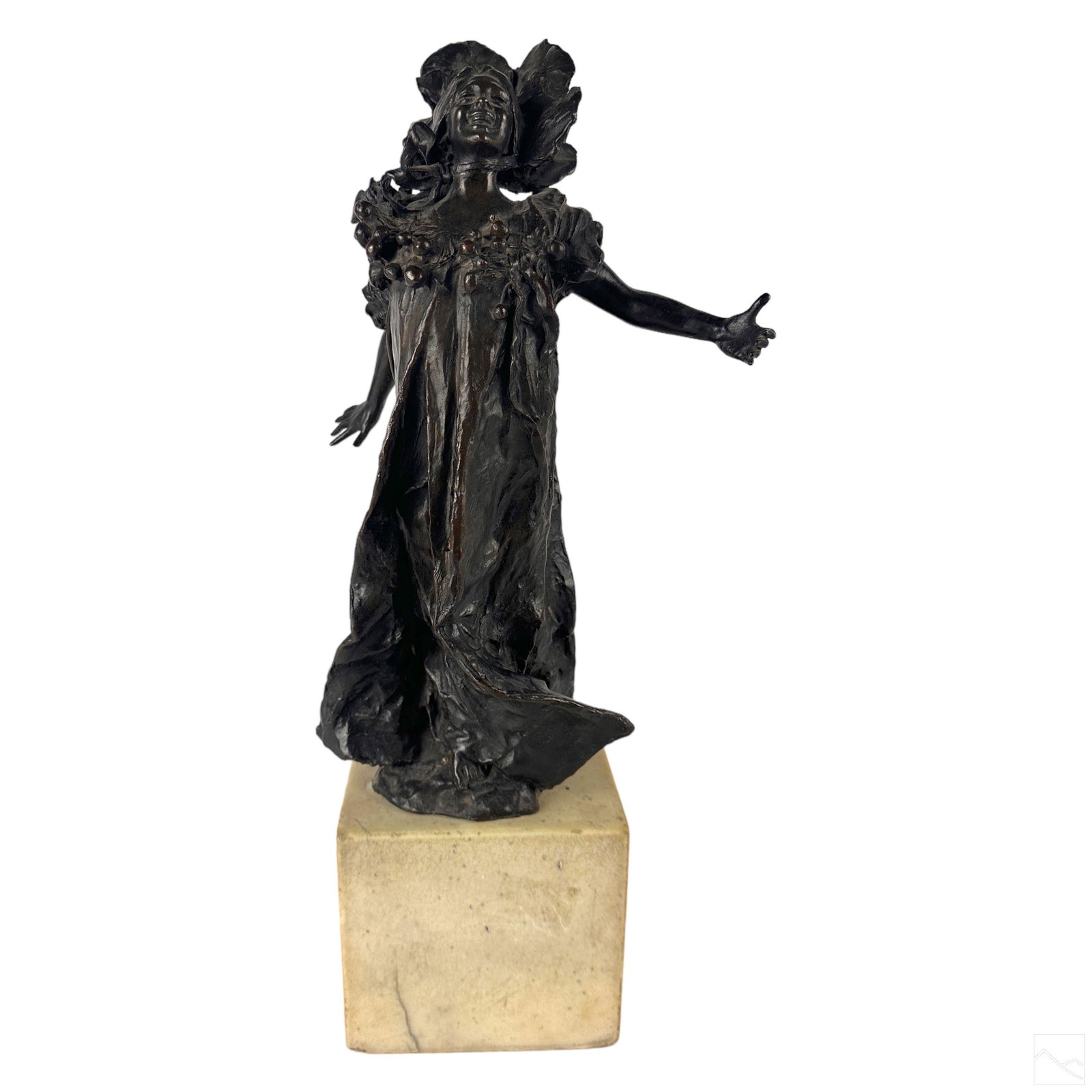 Giuseppe Renda 1859-1939 Bronze Art Nouveau Statue (1 of 7)