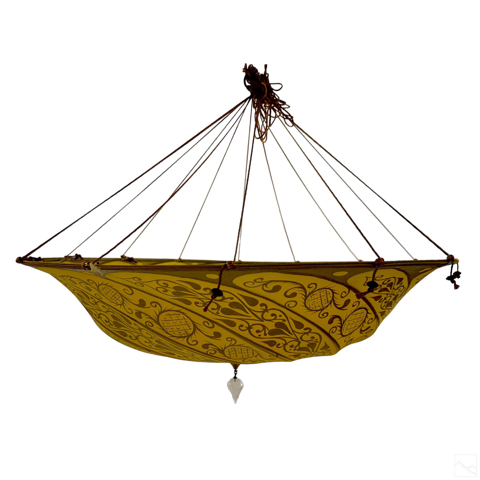 Fortuny Venetian Silk Scudo Saraceno Chandelier (1 of 7)