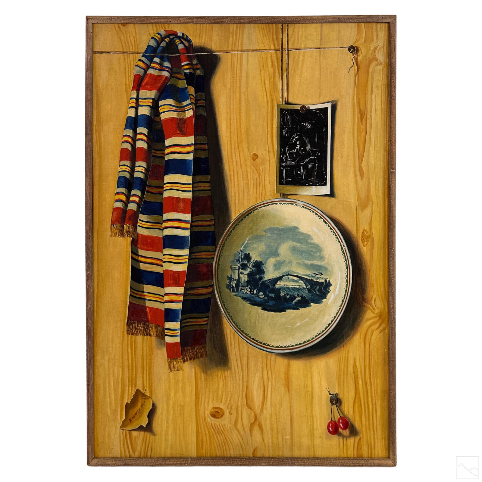 P. Pompeo 20C. Trompe L'oeil Still Life Painting (1 of 4)