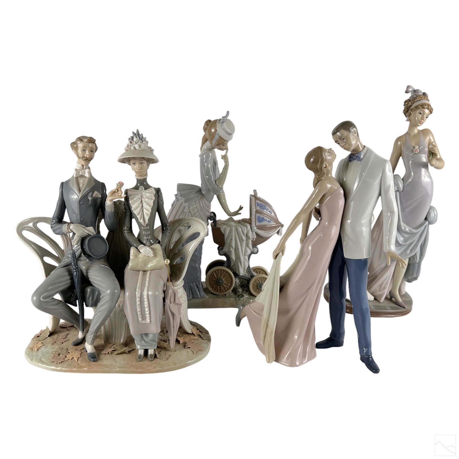 Lladro Spanish Porcelain Figural Sculptures 4p LOT (1 of 7)