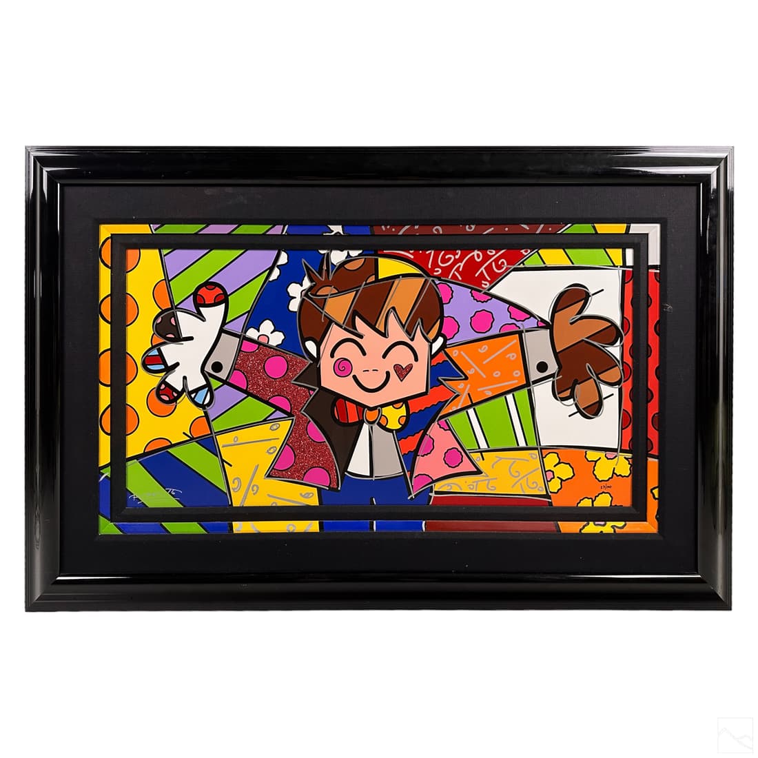 Romero Britto b.1963 Pop Art Cubist Giclee SIGNED (1 of 7)
