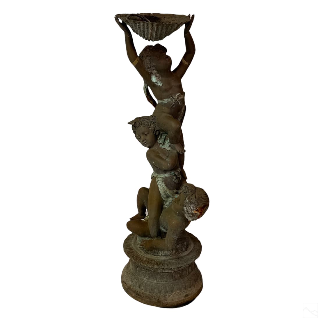 Bronze Life Size Figural Cherub Fountain Sculpture (1 of 7)