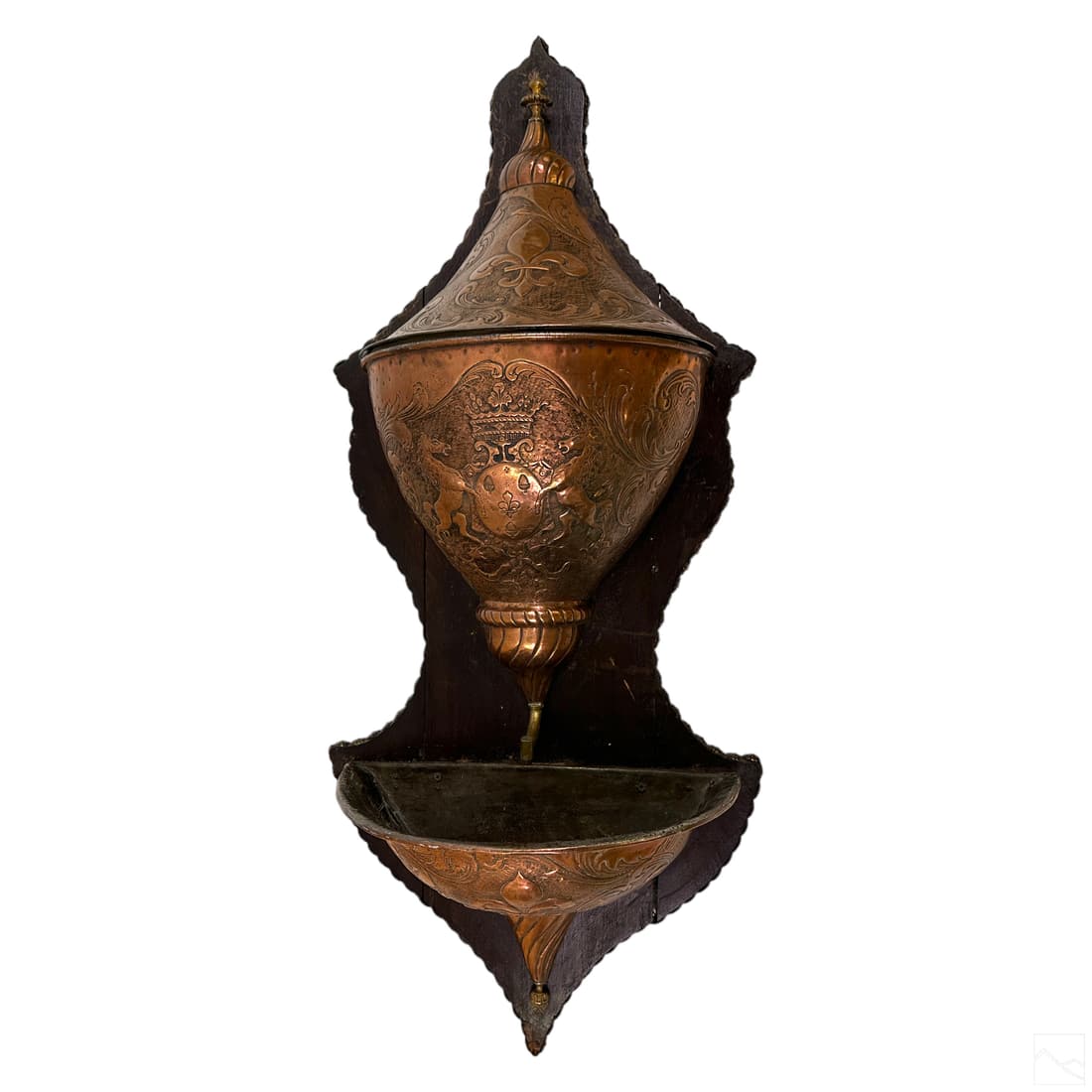 French Antique Copper Water Fountain Basin Lavabo (1 of 7)