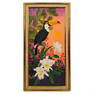 Sal Salinero 1941-2015 Toucan Orchids Oil Painting