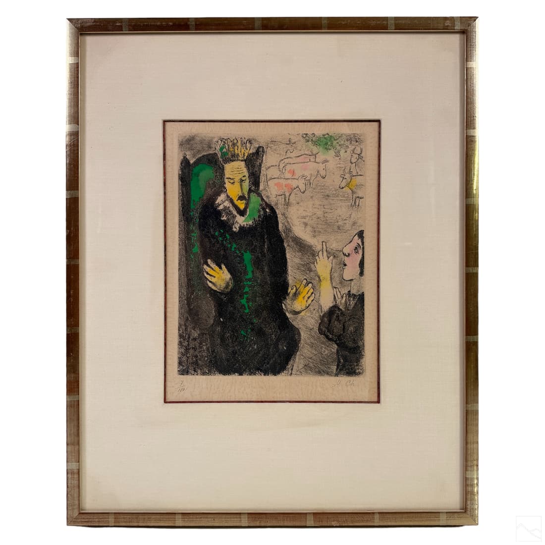 Marc Chagall 1887-1985 Bible Series Etching SIGNED (1 of 8)