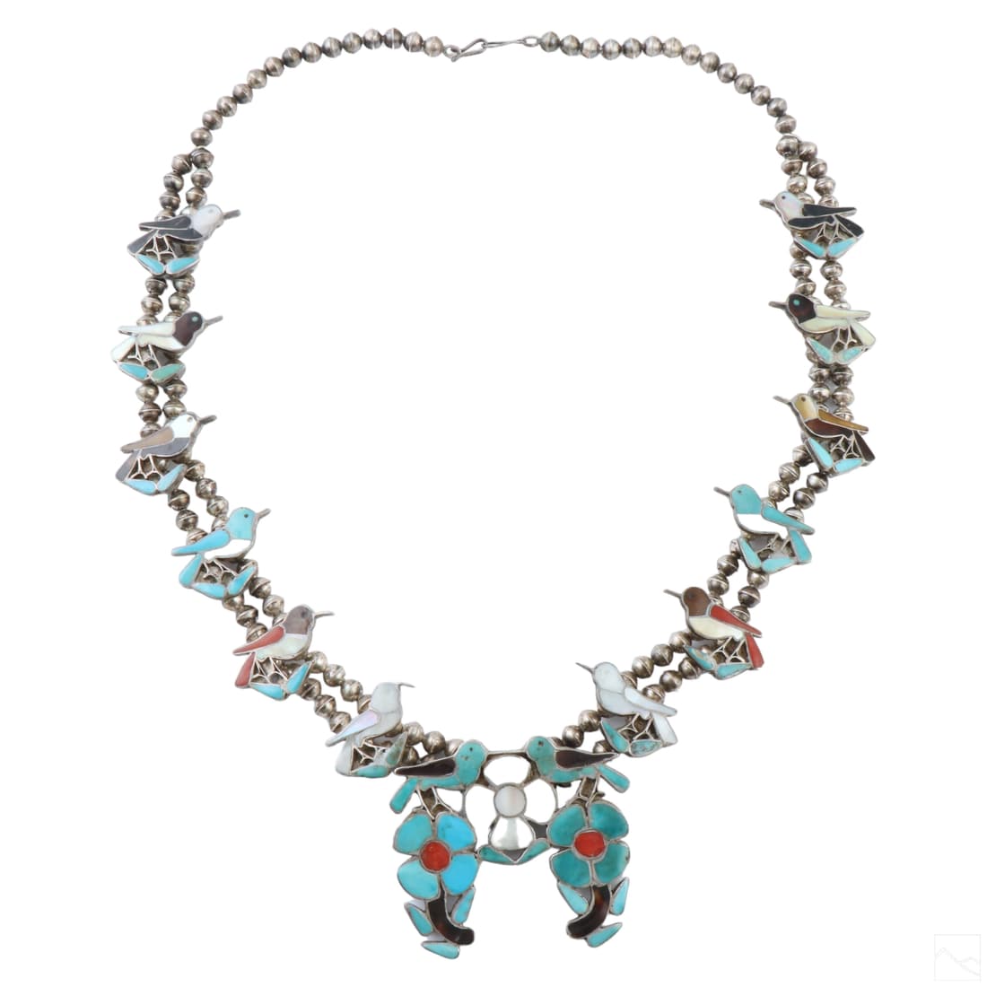 Native American Indian Zuni Silver Squash Blossom (1 of 4)