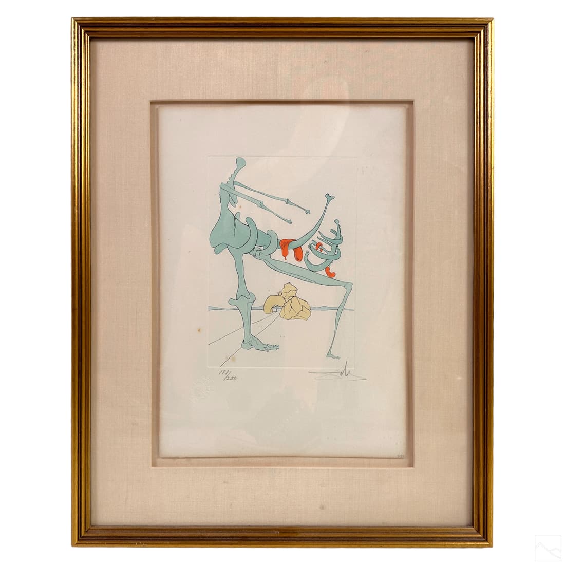 Salvador Dali Silhouette en Vert LE Etching SIGNED (1 of 6)