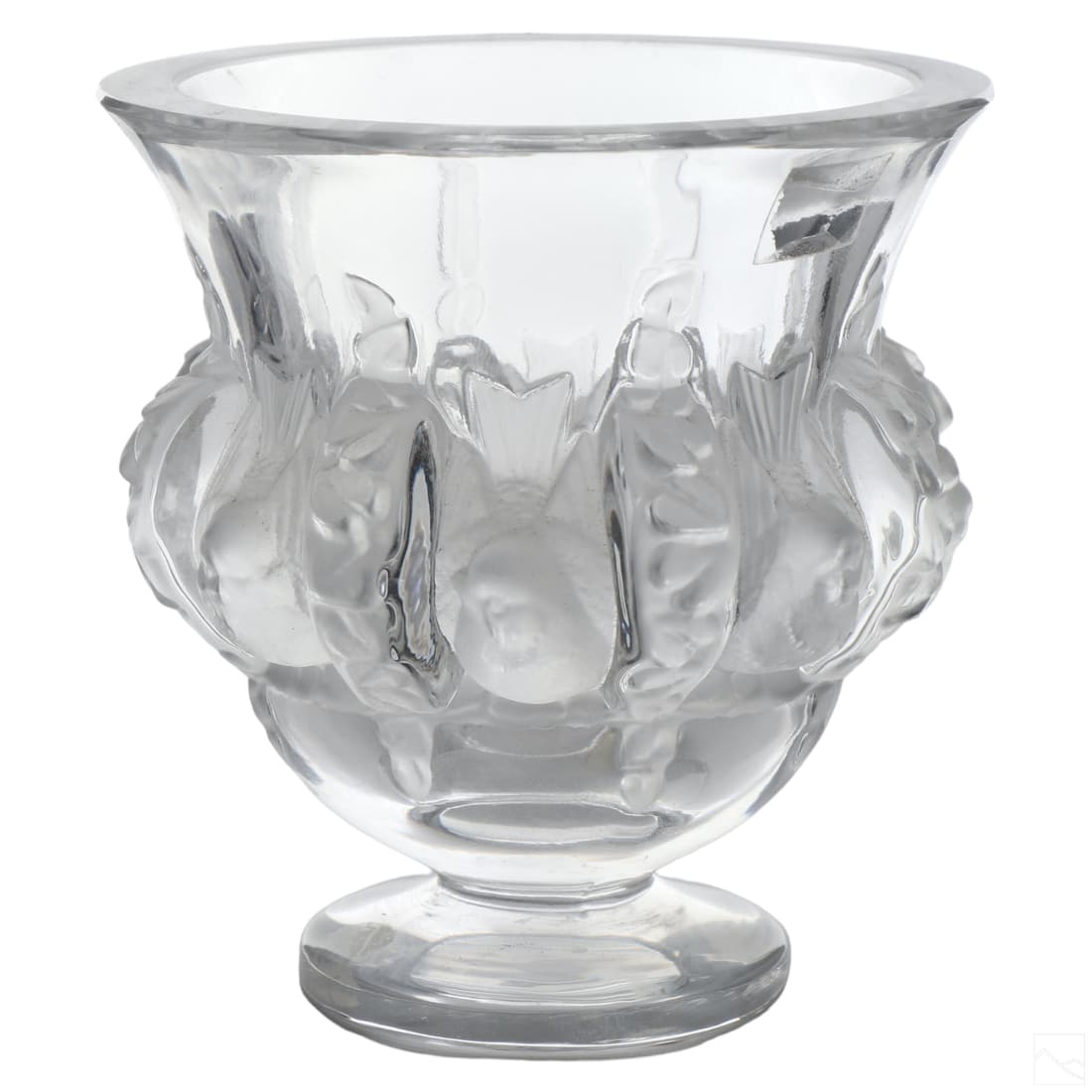 Lalique French Crystal Dampierre Sparrow Bowl Vase (1 of 4)