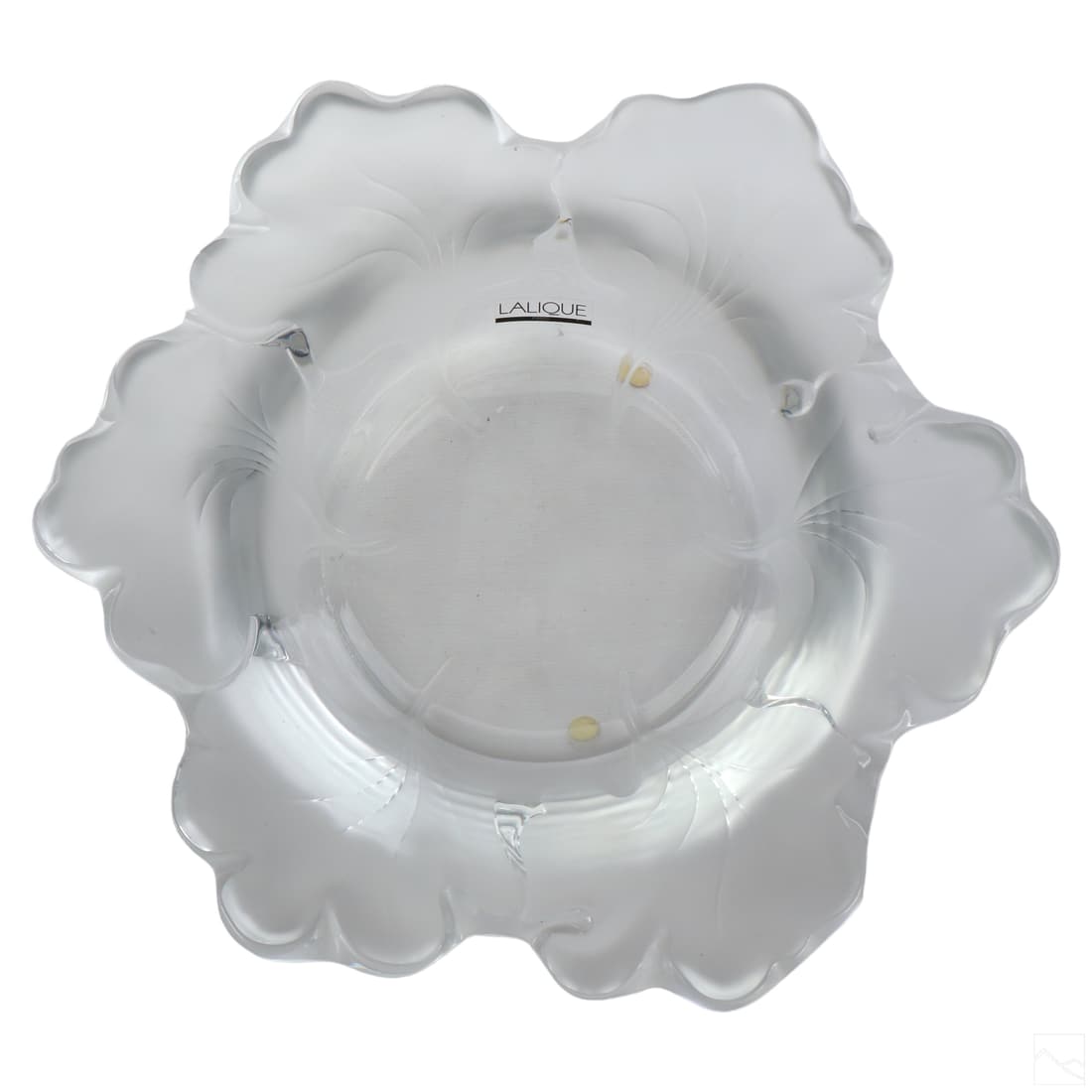 Lalique French Crystal Capucines Centerpiece Bowl (1 of 5)