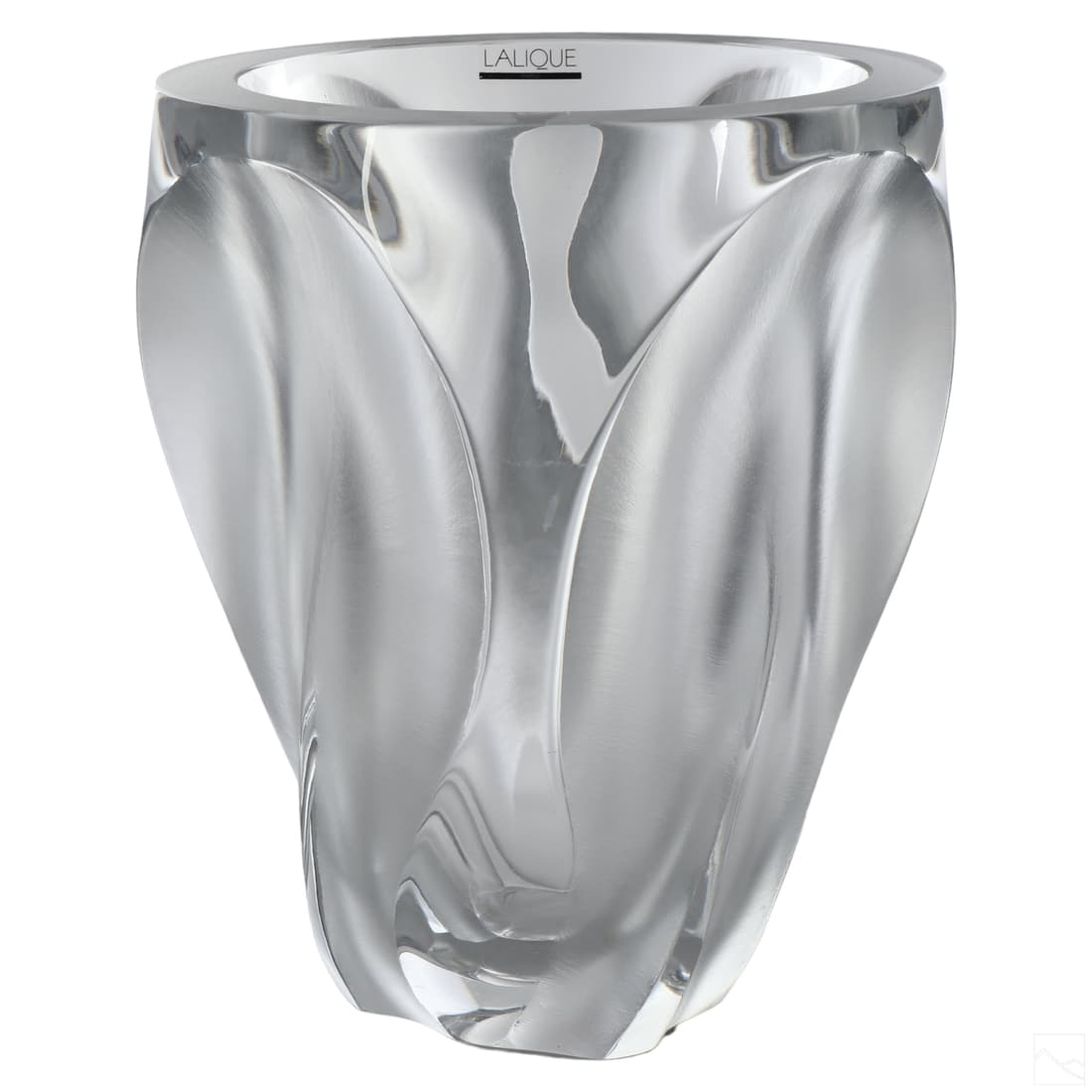 Lalique French Crystal Ingrid Modern Abstract Vase (1 of 7)