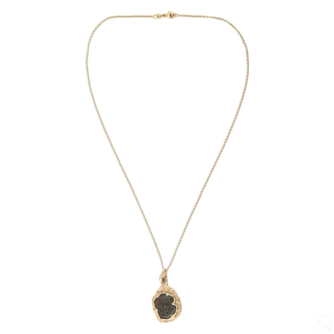 Ancient Style Widows Mite Coin w 14K Gold Necklace (1 of 4)