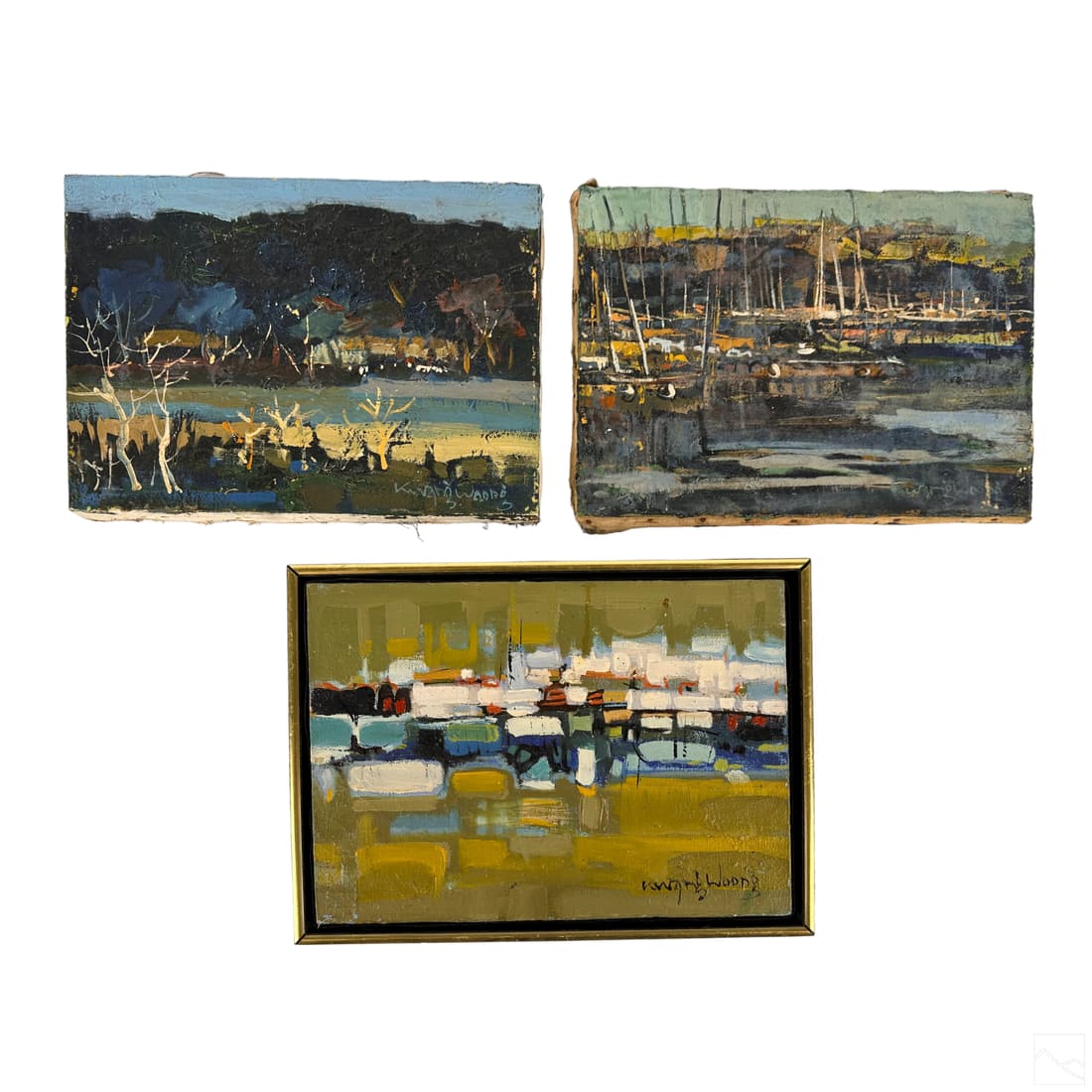 Kwang Woong 20C Korean Landscape Oil Paintings LOT (1 of 9)