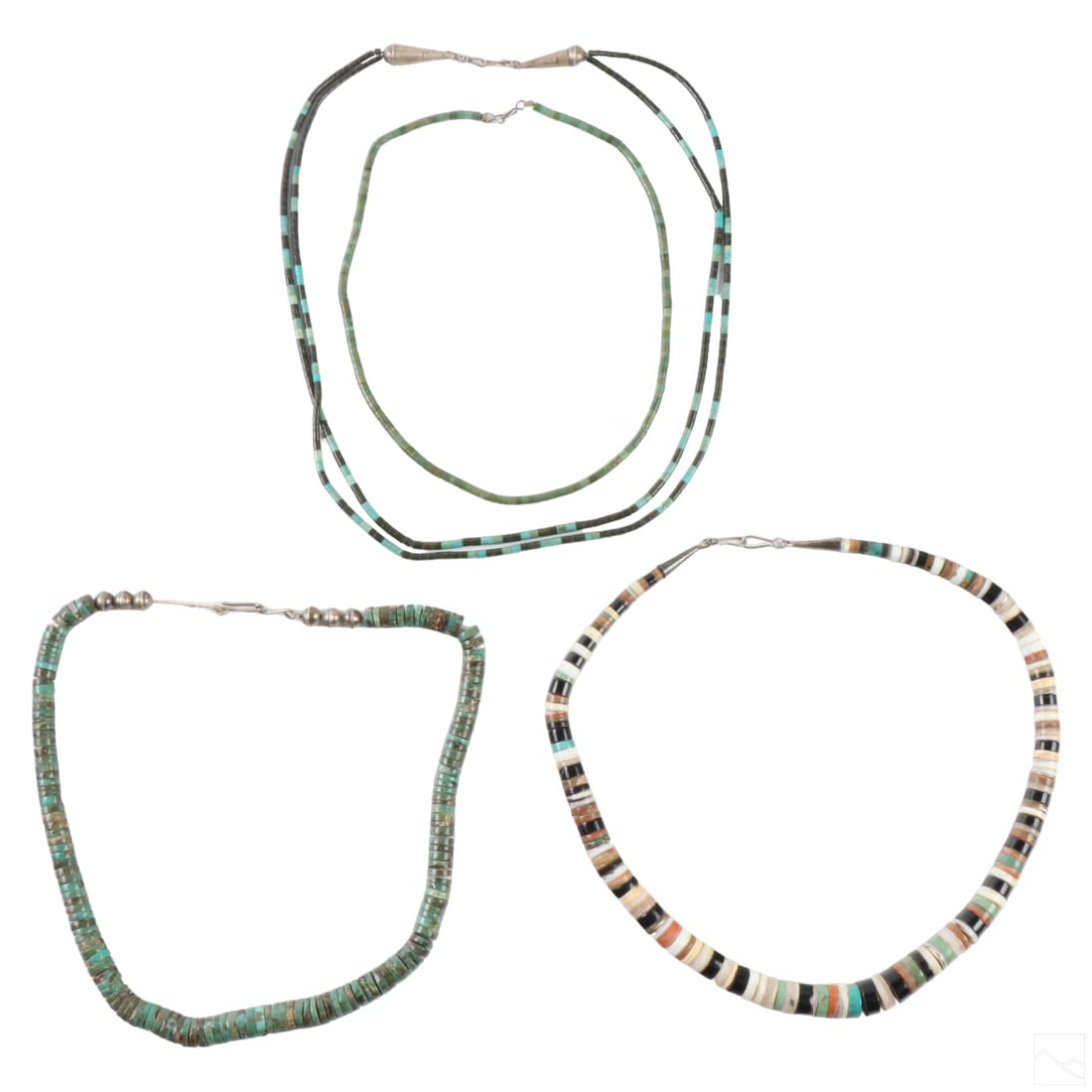 Native American Turquoise Heishi Necklaces 4pc LOT (1 of 5)